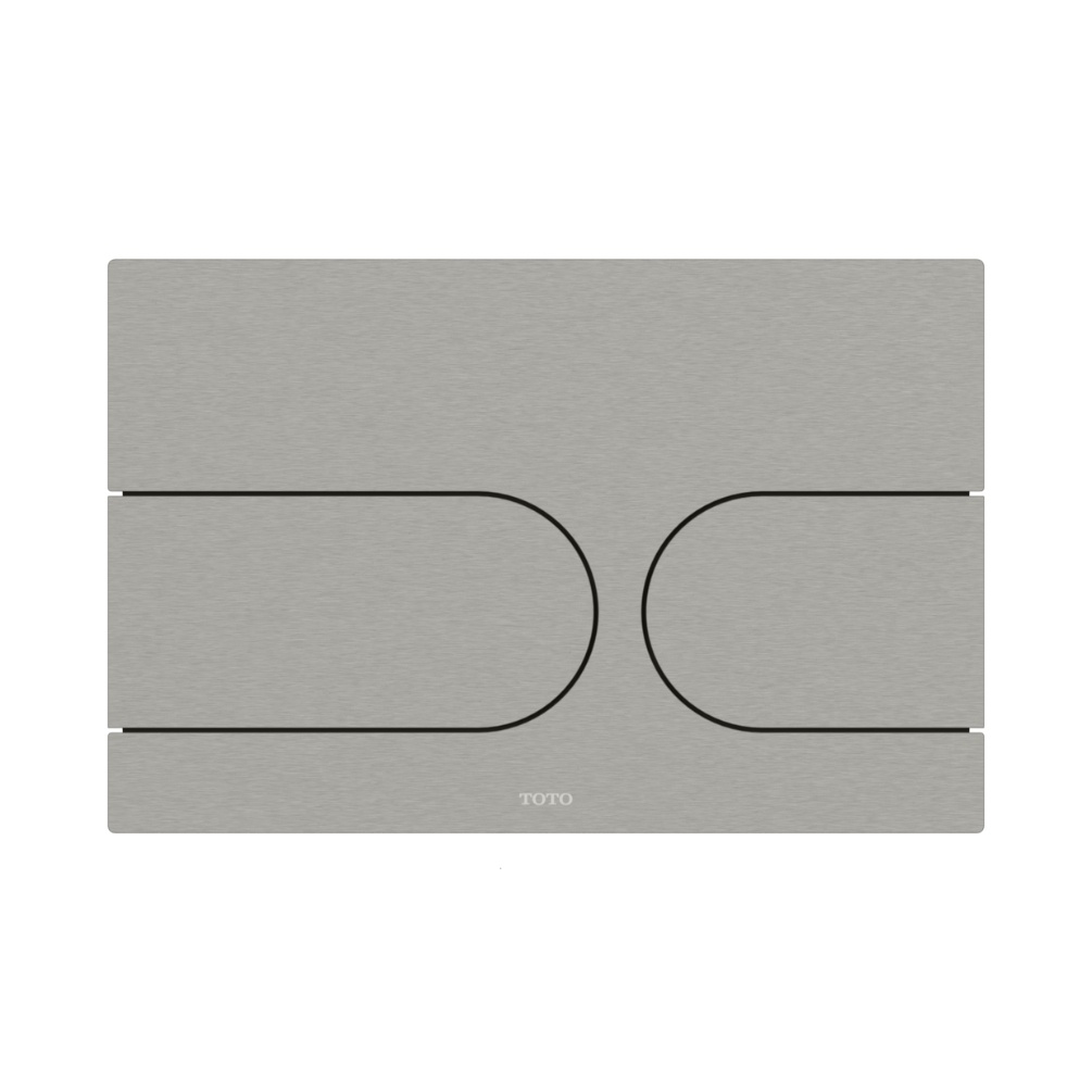 Cut out image of the TOTO Silver Auto Flush Push Plate